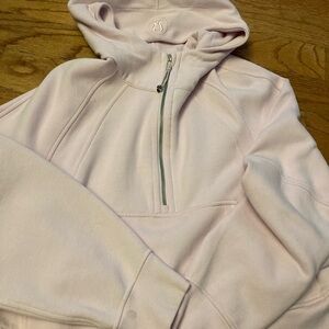 Lululemon light pink Scuba Oversized Half-Zip Hoodie